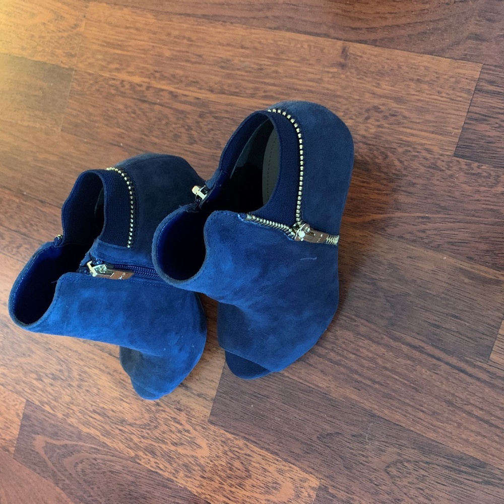Navy Blue Marc Fisher boots.  Brand new